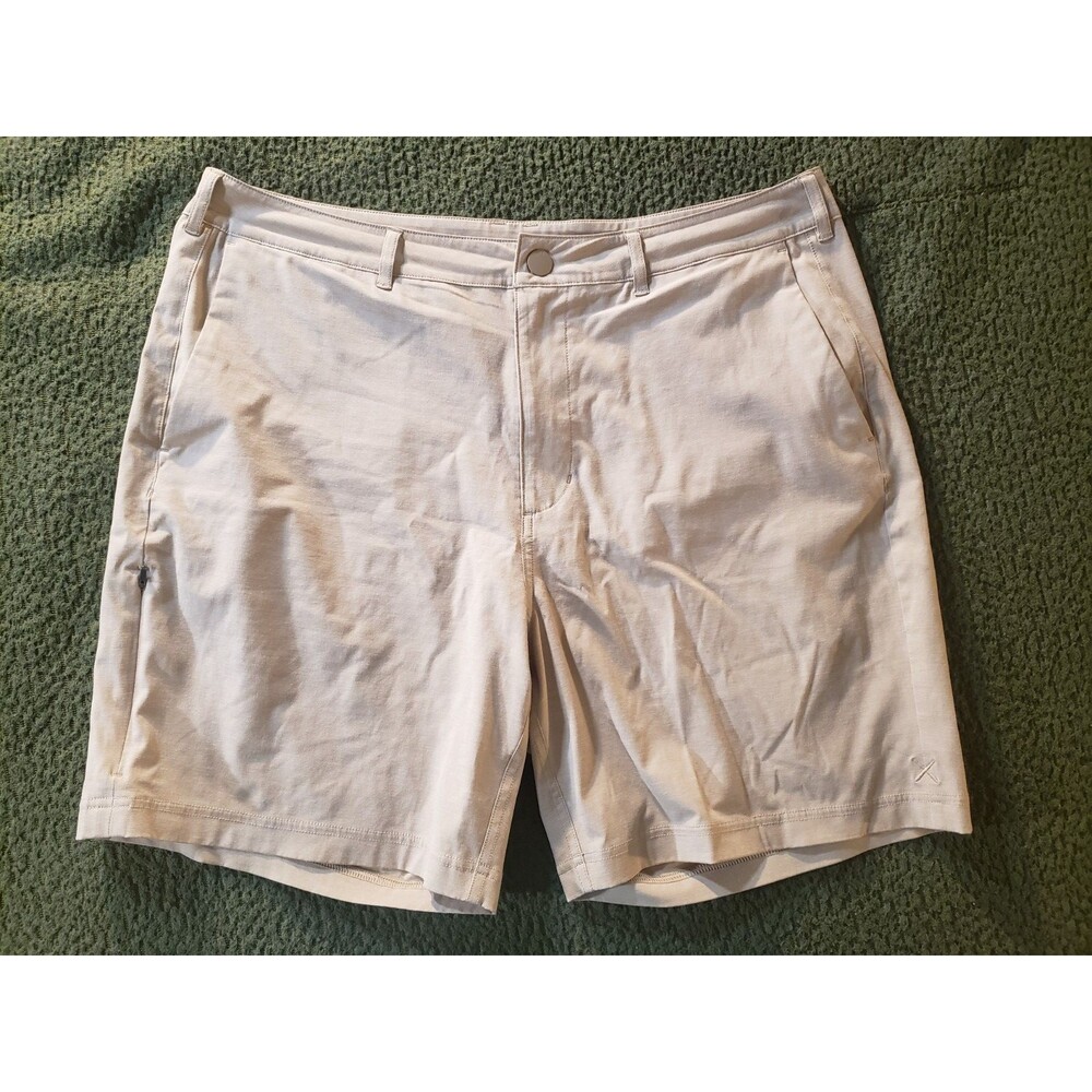 CUTS Clothing Men's Khaki Casual Shorts 34 Inch Waist 6.75 Inch Inseam